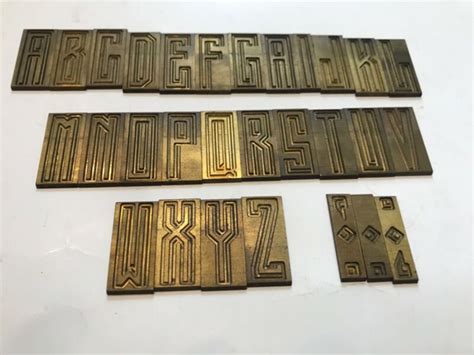 buy hermes engraving letter set|Engraving Font, New Hermes Vintage Letter Set, Brass, Unique .